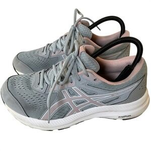 ASICS‎ Gel-Contend 8 Womens 7 Wide Piedmont Grey Pink Sneakers 1012B319